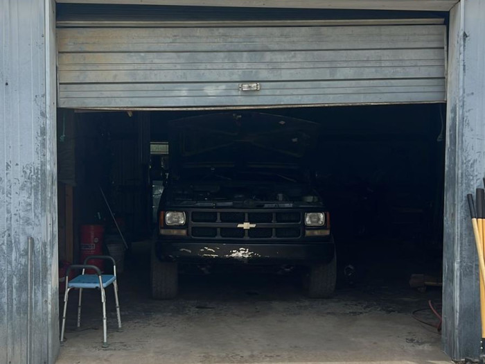 Commercial door with truck