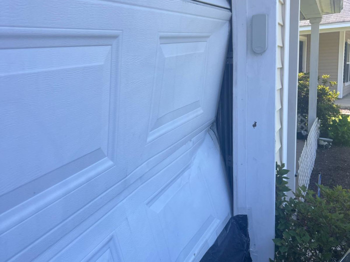 Off-track garage door