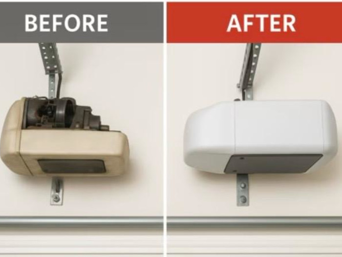Opener repair before and after comparison