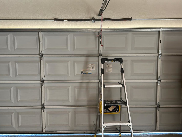 Garage door spring repair