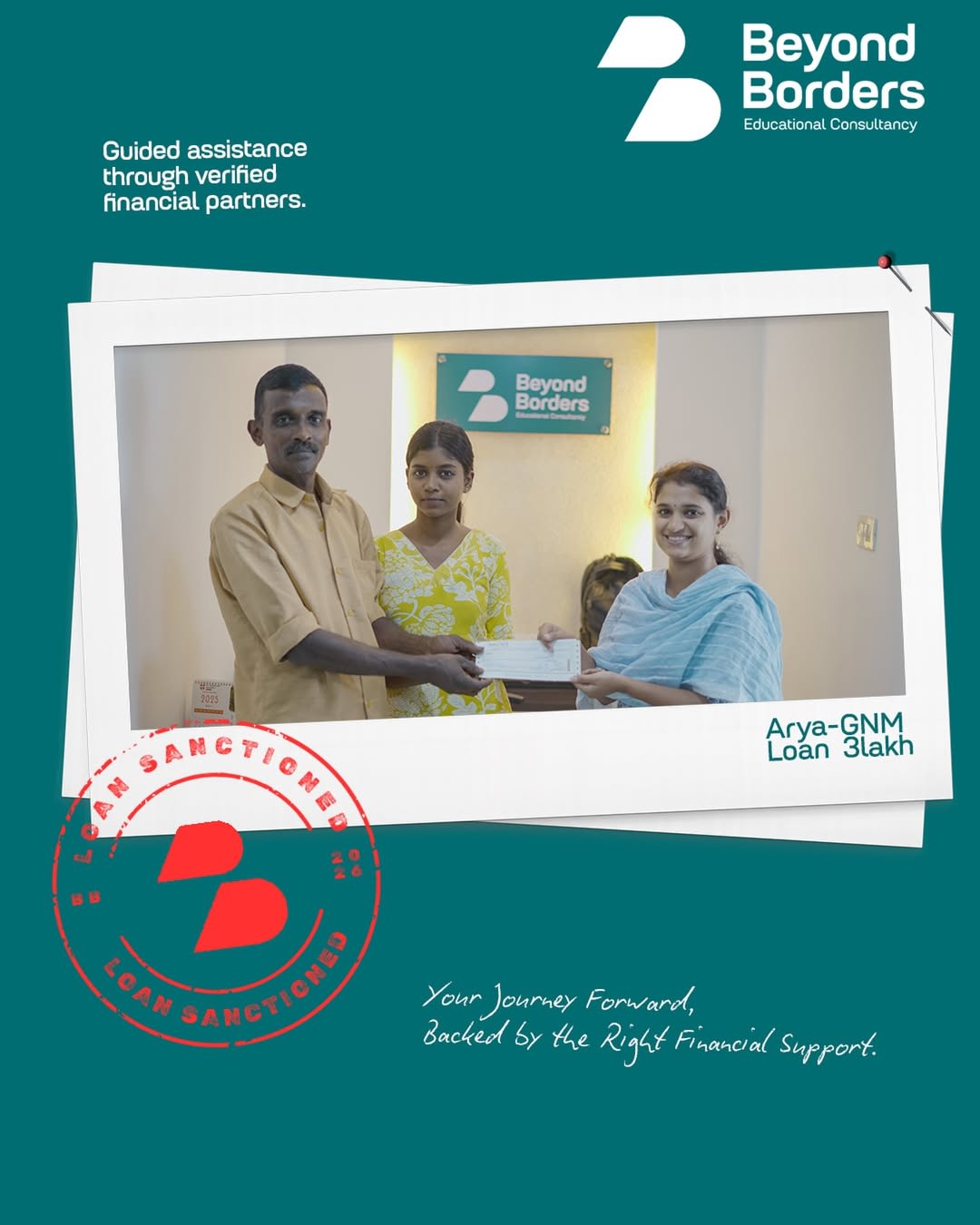 Student supported with course selection by Beyond Borders Study education consultants