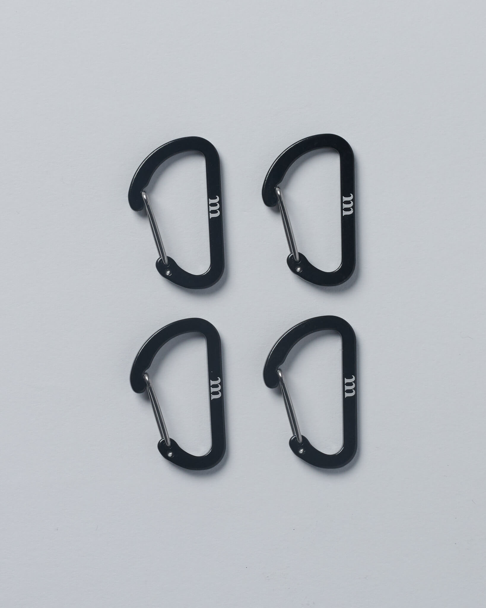 WIRE GATE CARABINER FLAT 40mm 4PCS ｜ muraco