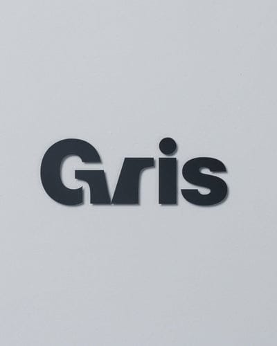 GRIS LOGOTYPE STICKER BLACK Dog Gris by muraco 