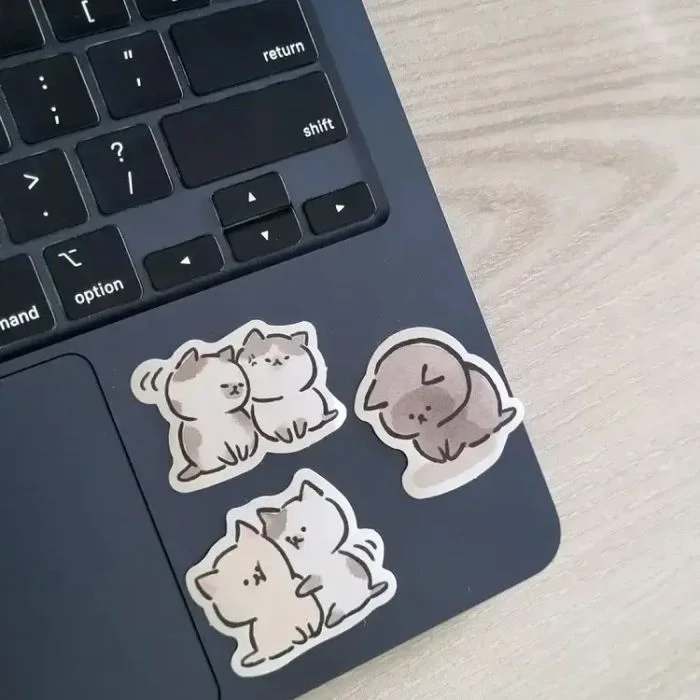 Kawai Cat Stickers (3pcs)