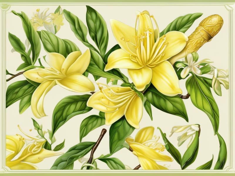 Ylang Ylang Essential Oil molecular structure or representation