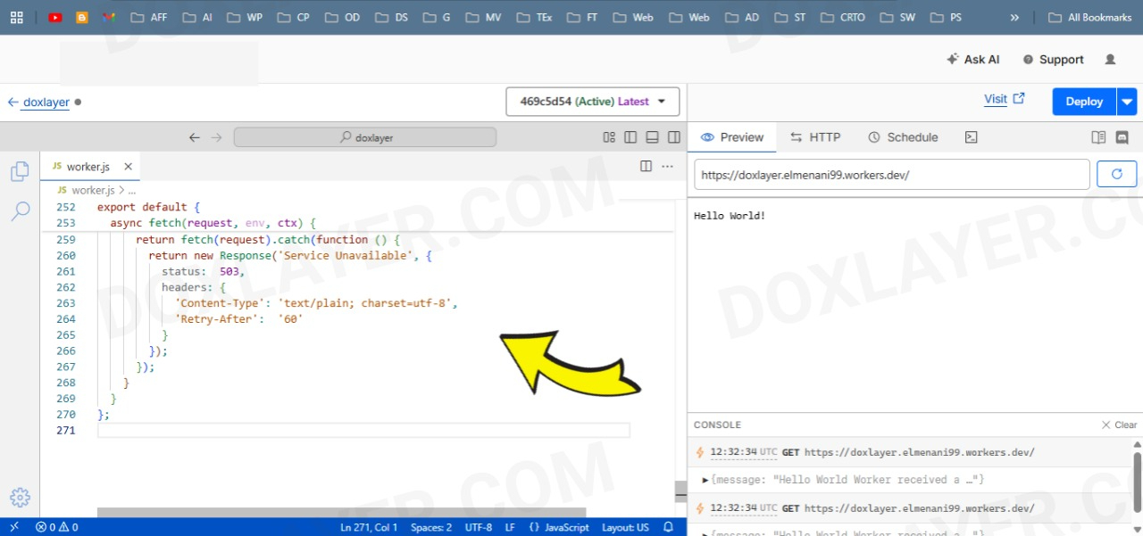 Pasting the custom proxy script