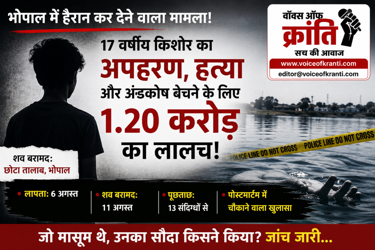क्या भोपाल में सक्रिय हुआ अंडकोष चुराने वाला गैंग? 1.20 करोड़ के लालच में अंडकोष के लिए हत्या करने की बात आई सामने