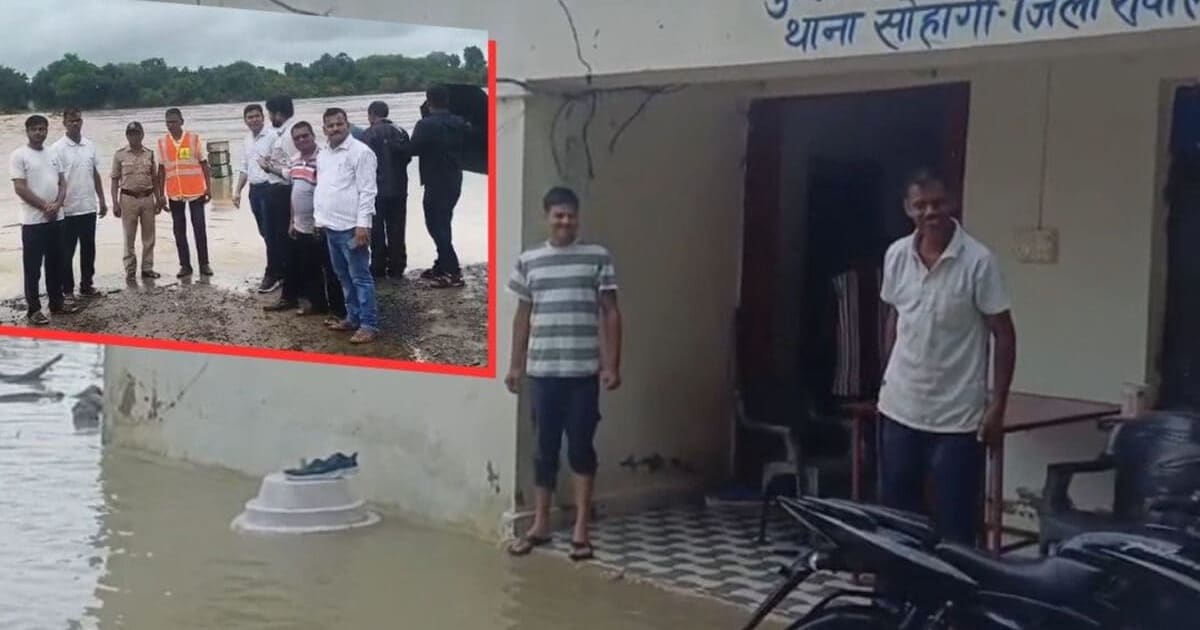 रीवा में बढ़ा बाढ़ का खतरा, डीह गांव का पुल डूबा, रायपुर सोनौरी पुलिस चौकी में घुसा पानी, SDRF तैनात