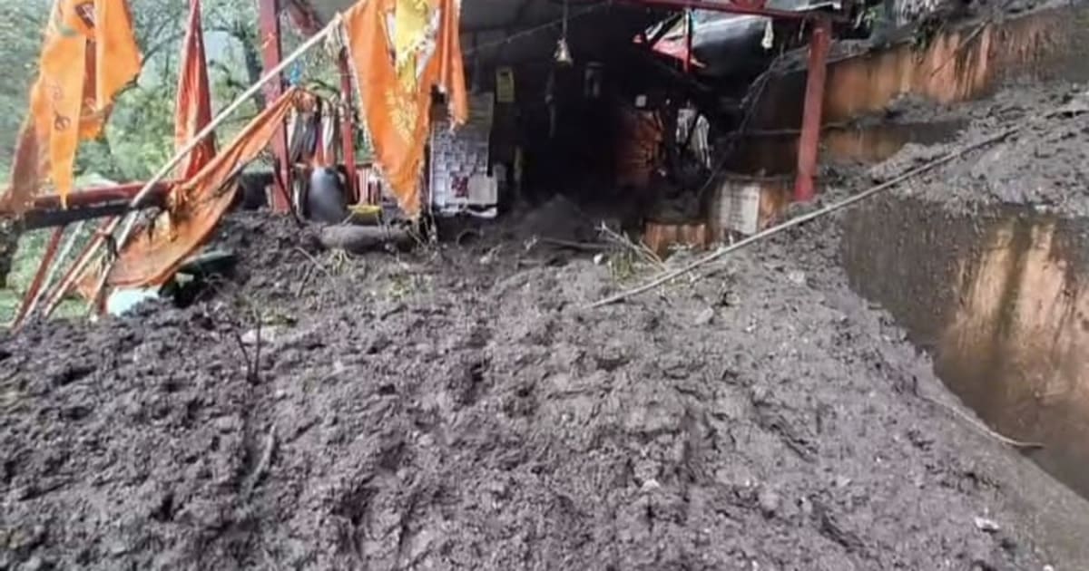 पंच केदारों में शामिल कल्पेश्वर मंदिर के ऊपर भारी भूस्खलन