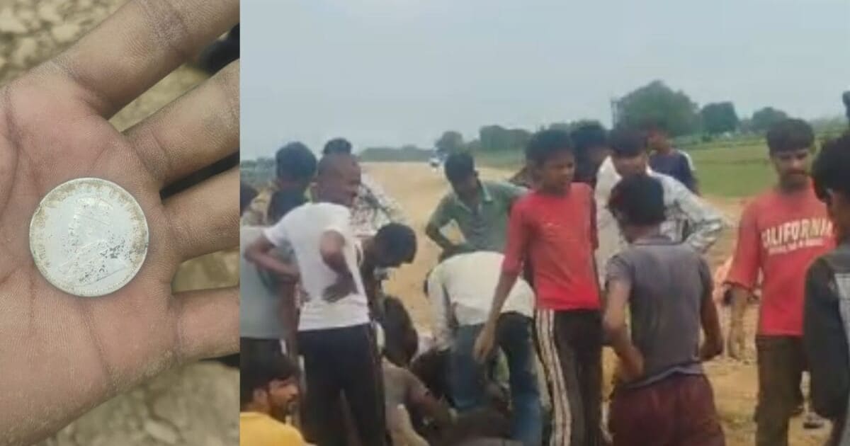 मुरैना में मिट्टी में दबे मिले चांदी के सिक्के, खबर फैलते ही खजाने के लिए लोगों ने खोद डाली जमीन