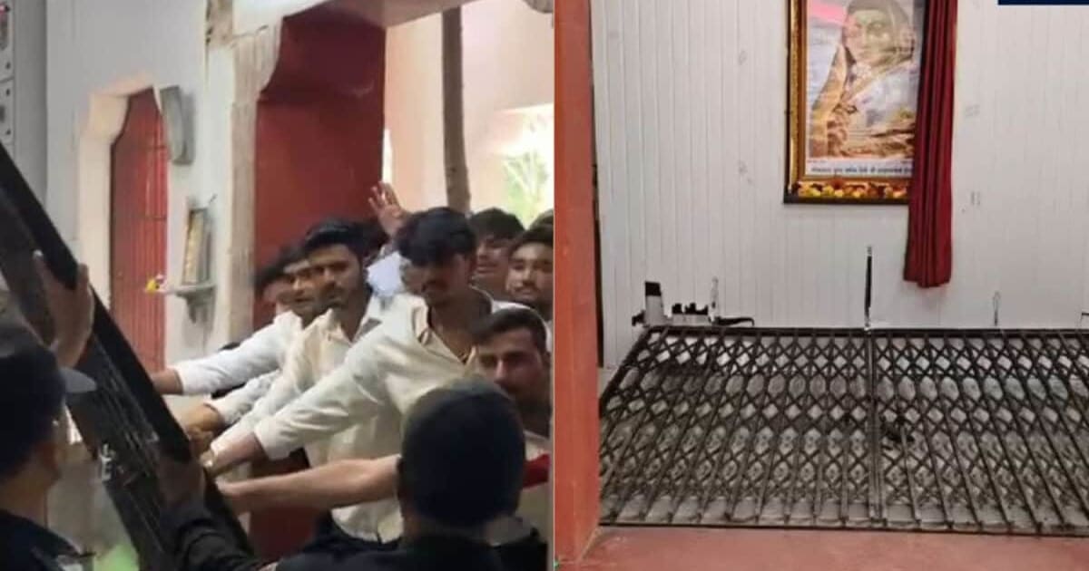 Indore: देवी अहिल्या विश्वविद्यालय में छात्र संघ चुनाव पर उग्र प्रदर्शन, मुख्य गेट टूटा, छात्र नेता सहित 10 पर FIR