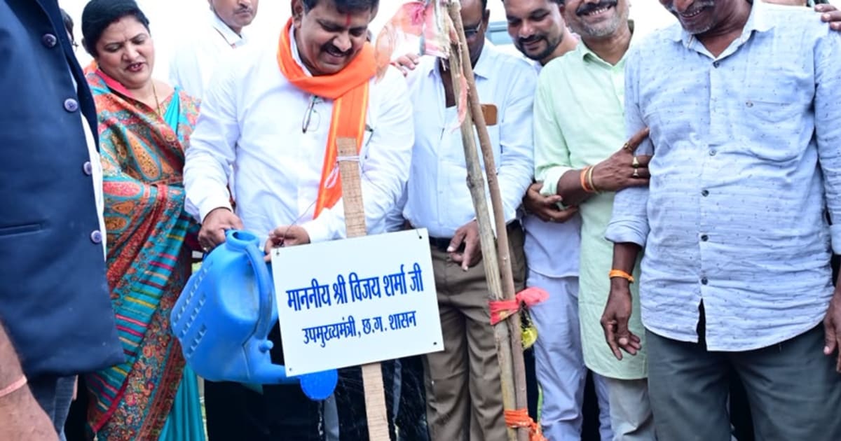उपमुख्यमंत्री श्री शर्मा ने किया शौर्य वाटिका का भूमिपूजन