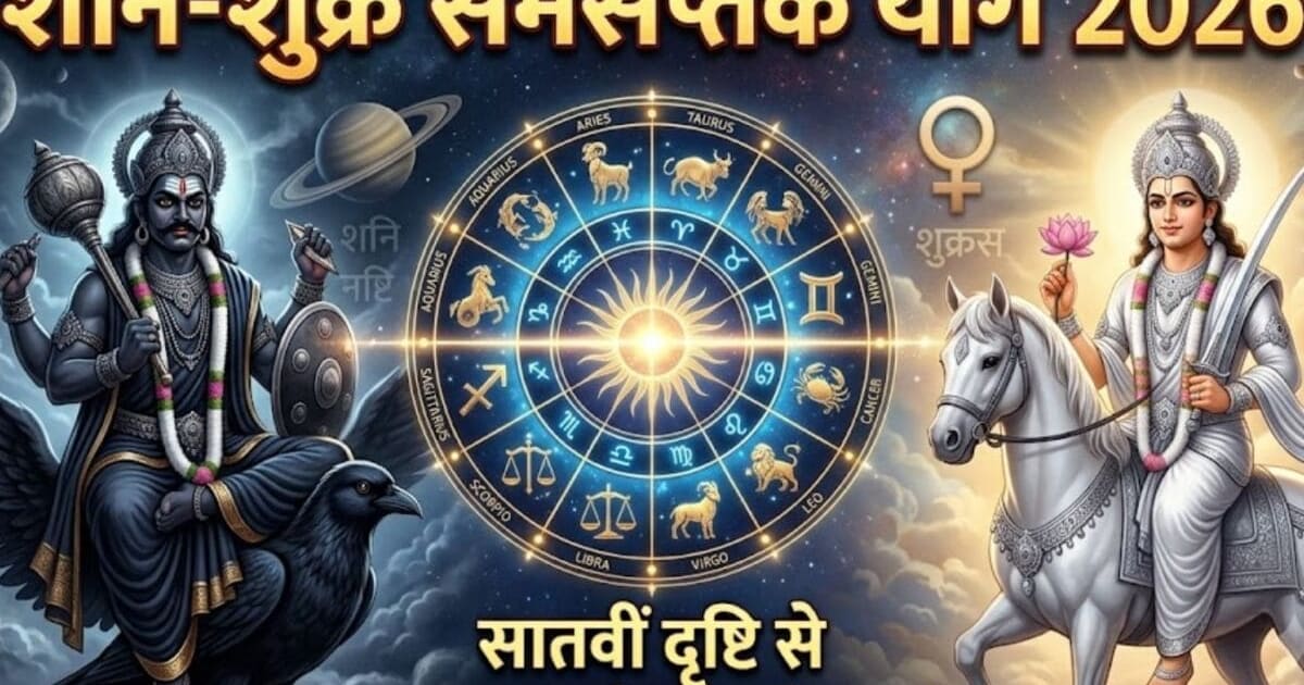 Samsaptak Yog 2026 Rashifal: शुक्र और शनि के बीच बना समसप्तक योग, मेष, कर्क समेत 6 राशियों आर्थिक जीवन में बढ़ेगी हलचल, टूटेगा दुखों का पहाड़