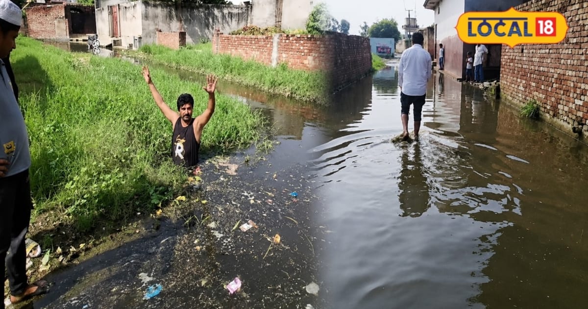 सहारनपुर के गांव बसी कुंडा के लोग घर से बाहर निकलनें से पहले 10 बार सोचने को मजबूर, सड़के बनीं तालाब, ग्रामीण गंदगी से परेशान