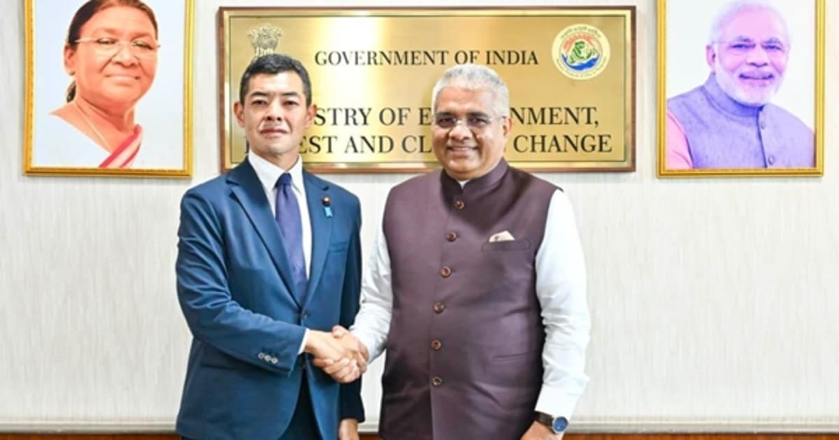 केंद्रीय पर्यावरण मंत्री भूपेंद्र यादव ने जापान के पर्यावरण राज्य मंत्री त्सूजी क्योटो से मुलाकात की