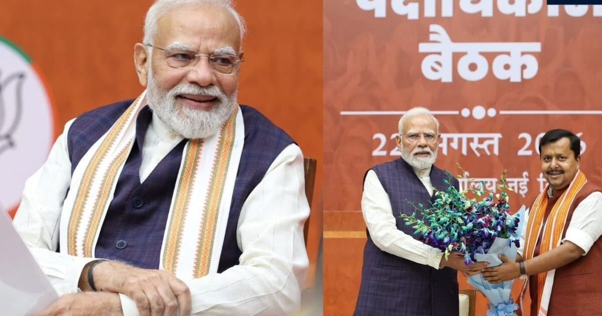 नितिन नवीन की नई बीजेपी टीम के साथ पीएम मोदी की पहली बैठक, चुनाव से लेकर वंदे मातरम् तक क्या हुई बात