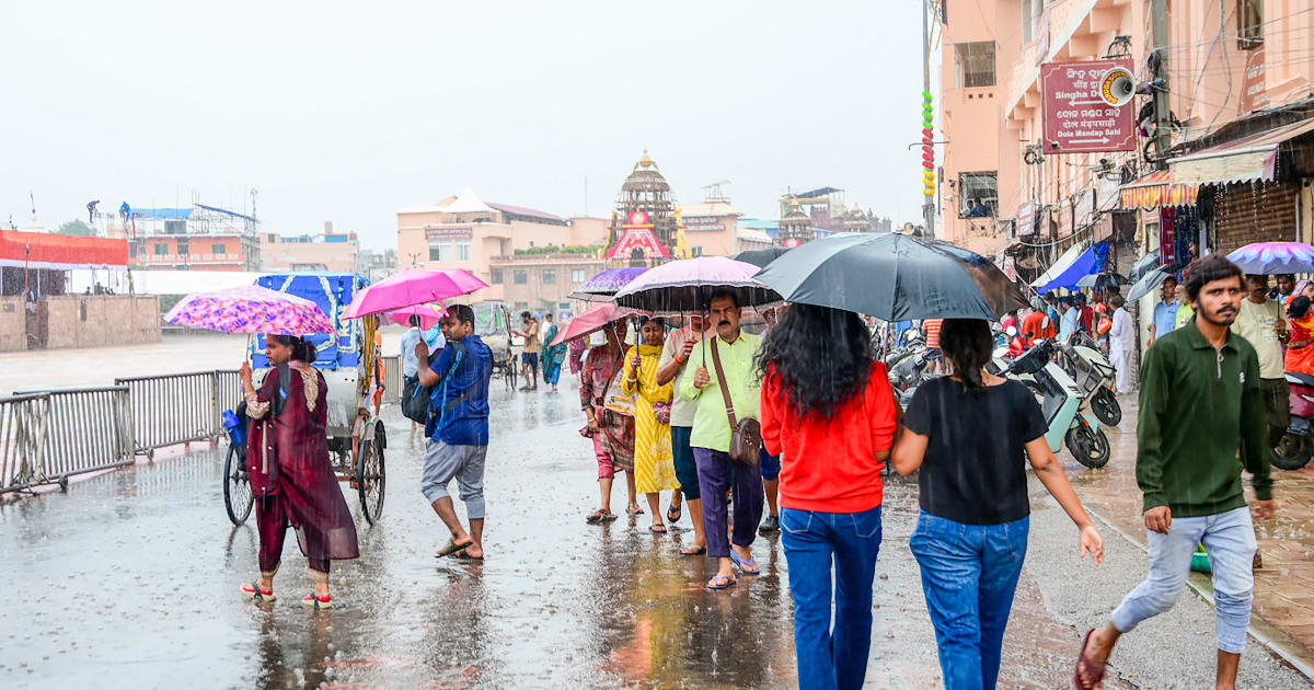ओडिशा में भारी बारिश, 5 जिलों में रेड अलर्ट जारी