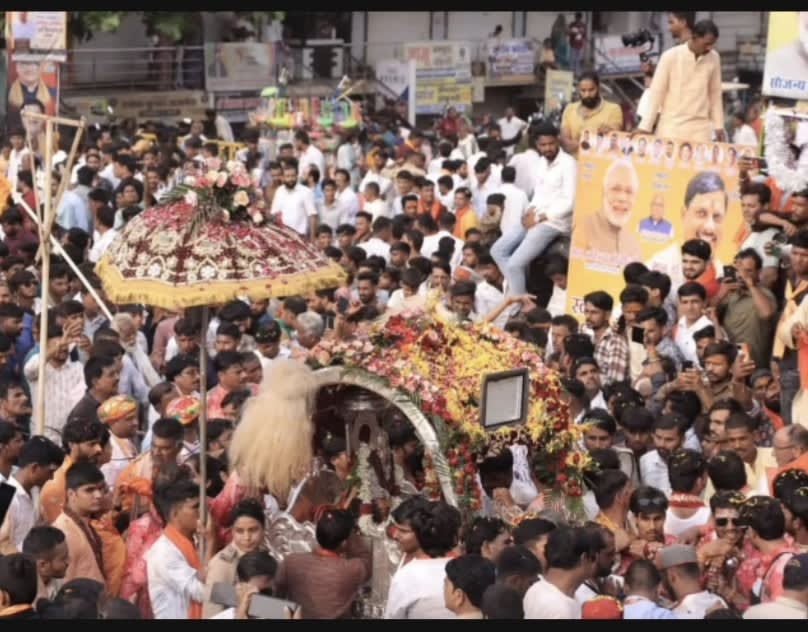 आगर में गूंजा हर-हर महादेव, राजाधिराज बाबा बैजनाथ की निकली शाही सवारी
