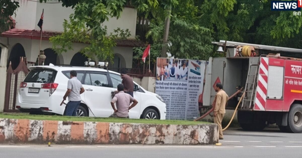 आग बुझाना छोड़ BJP विधायक की कार धो रही फायर ब्रिगेड की गाड़ी, सिंगरौली में सरकारी मशीनरी का ऐसा दुरुपयोग?