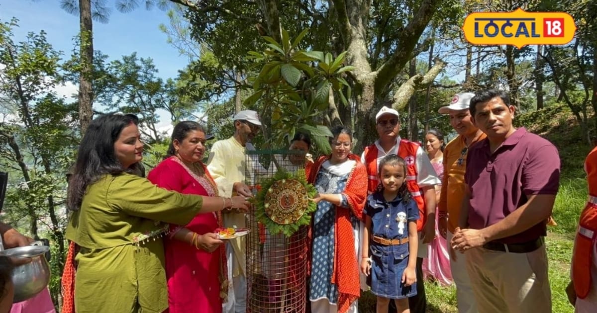 बागेश्वर में रक्षाबंधन पर्व पर पेड़ों को ऐपण राखी बांधकर पर्यावरण संरक्षण का लिया संकल्प, रोपे पौधे