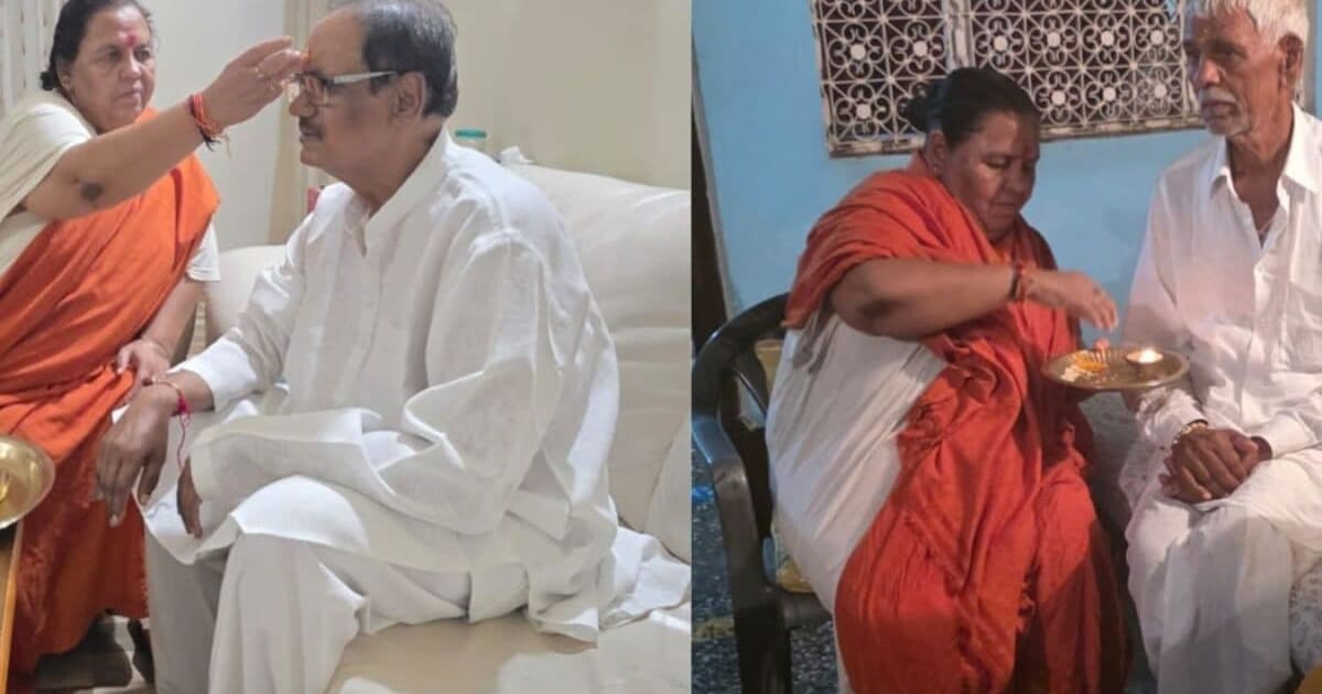 सिर्फ एक फोन कॉल और उमा भारती पहुंच गईं घर, संन्यास के बाद पहली बार भाइयों को बांधी राखी