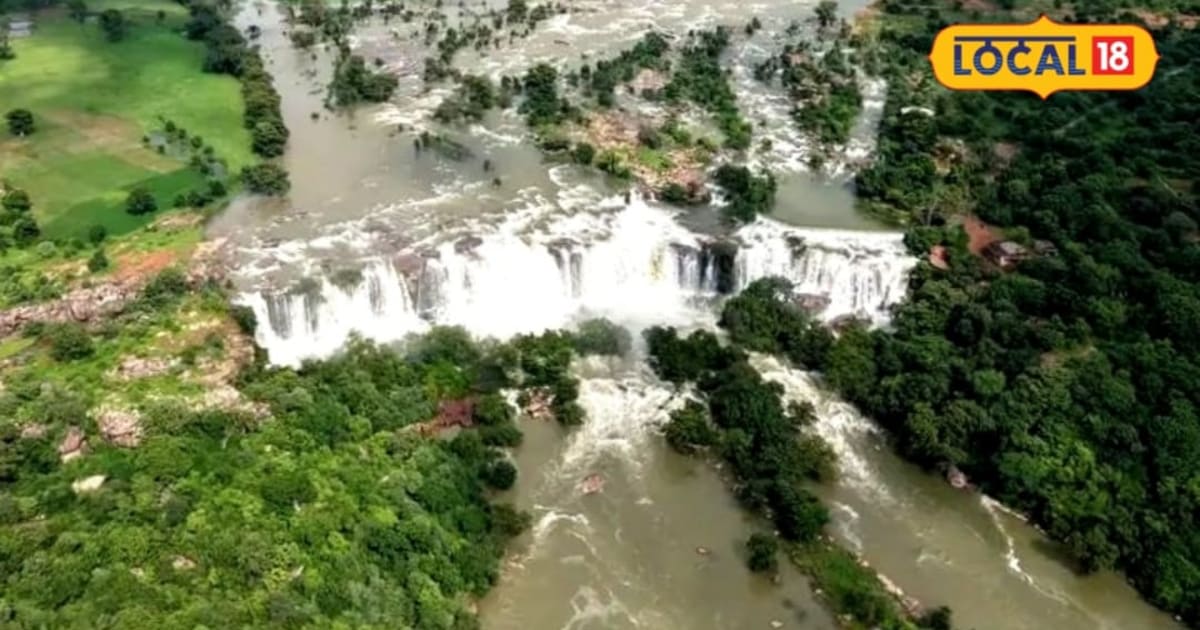 मिर्जापुर के सिरसी वॉटरफॉल का बारिश में स्वर्ग जैसा नजारा, बांध से पानी छोड़ने पर मंत्रमुग्ध दृश्य, जानें