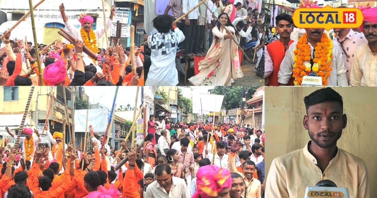 दो सदी पुरानी रस्म, आज भी वही जोश! पासी समाज का लट्ठ गरबा, गरबे के बाद एक-दूसरे को लगाते हैं रंग-गुलाल