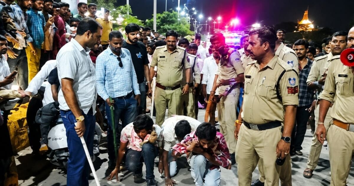 महाकाल मंदिर के सामने बदमाशों की उठक बैठक! महाकाल मंदिर के कर्मचारी पर चाकू से हमला करने वालों का निकाला जुलूस