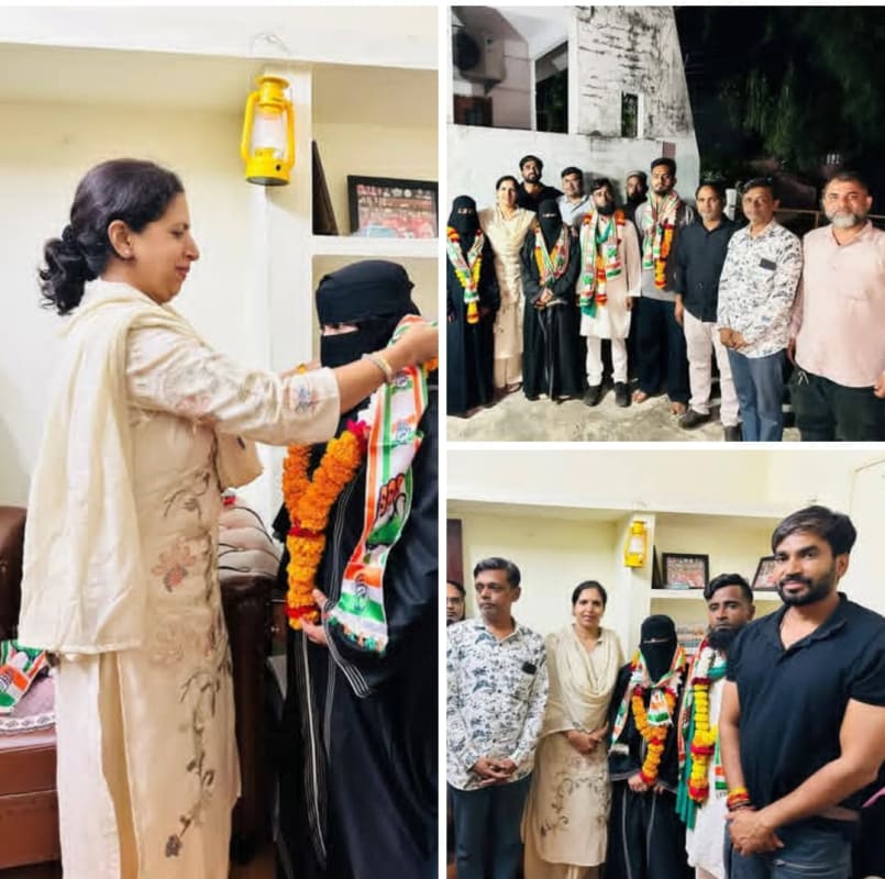 खंडवा में AIMIM में बड़ी बगावत, इकलौती पार्षद समेत कई नेताओं ने थामा कांग्रेस का हाथ