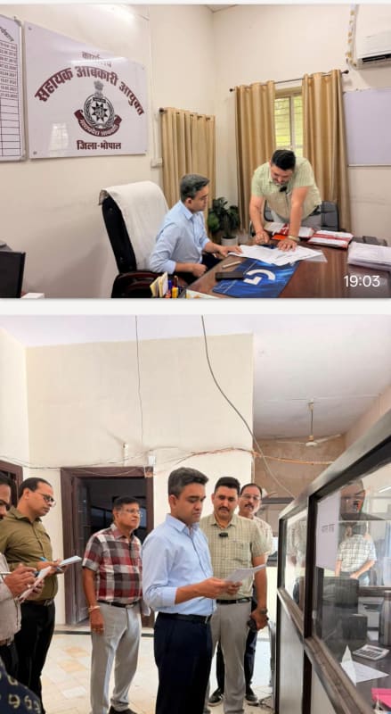 कलेक्टर के औचक निरीक्षण से आबकारी कार्यालय में हड़कंप, रिकॉर्ड और व्यवस्थाओं की हुई जांच