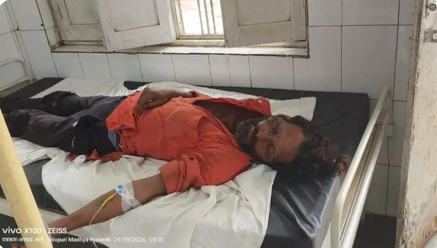 सेसई से लौट रहे पिता-पुत्र समेत तीन आदिवासियों को ट्रक ने मारी जोरदार टक्कर, जिला अस्पताल में भर्ती