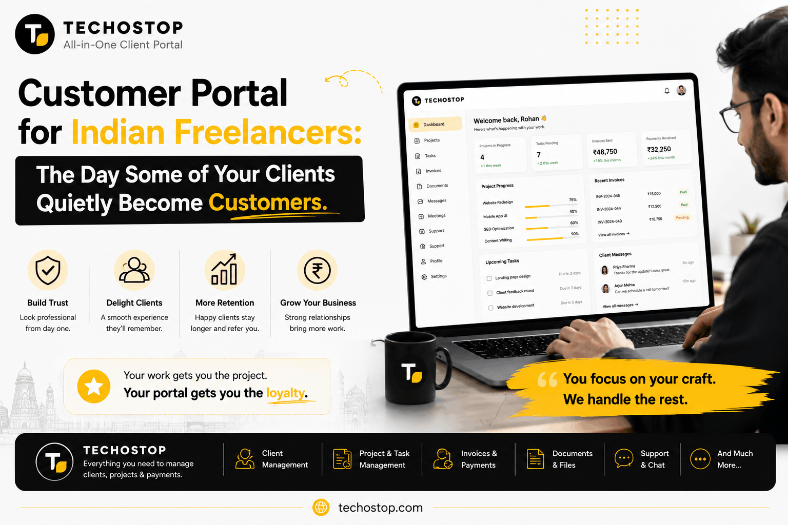 Customer Portal for Indian Freelancers: The Day Some of Your Clients Quietly Become Customers