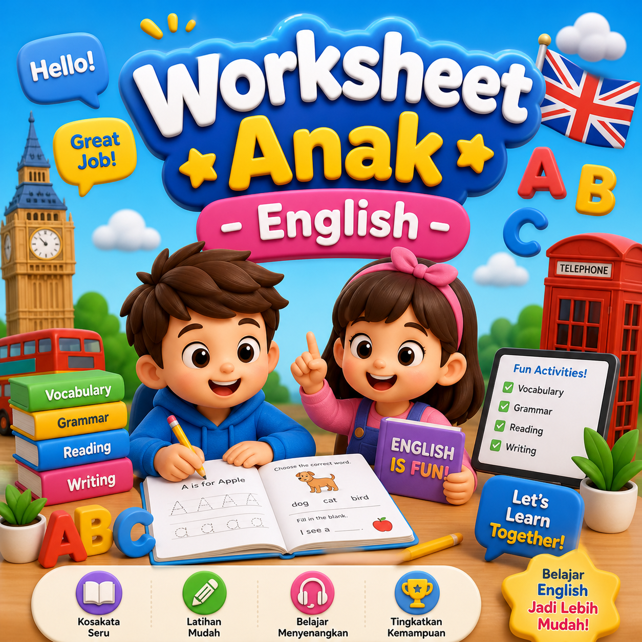 Tema 01: English Anak (Bahasa Inggris)