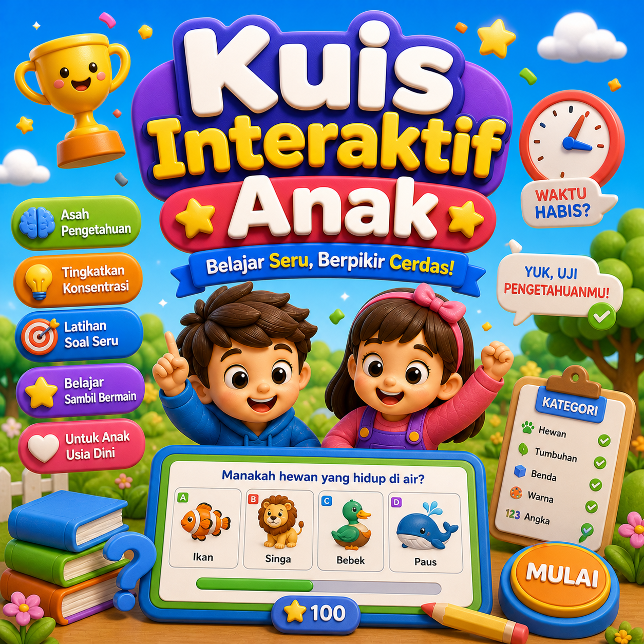 Tema 14: Kuis Interaktif Anak