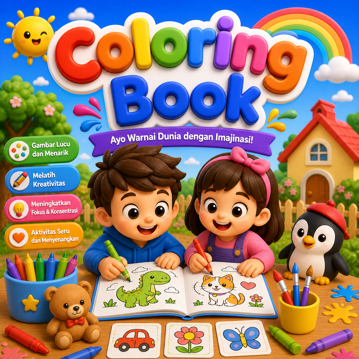Tema 03: Coloring Book (Buku Mewarnai)