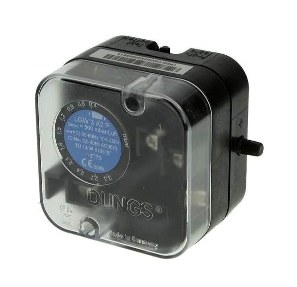 PRESOSTATO DE AIRE DUNGS LGW3A2P 0.4 - 3.0 MBAR ENTRADA 1/4 NPT
