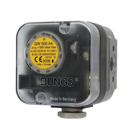 PRESOSTATO DE GAS DUNGS GW500A4 100 - 500 MBAR
