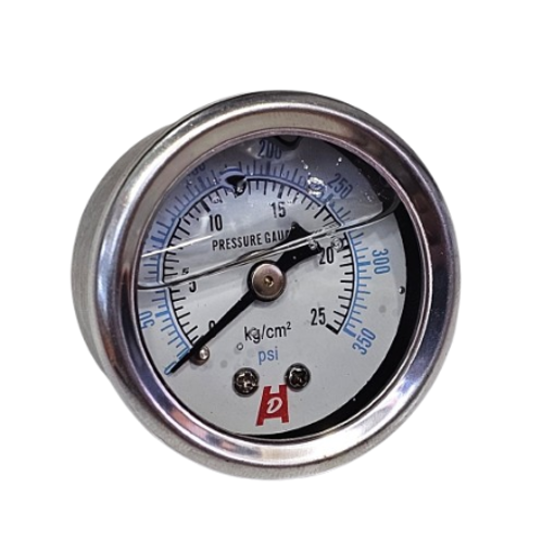 MANOMETRO ACERO INOX C/GLICERINA 2.0IN 1/8NPT 0-350 PSI/BAR