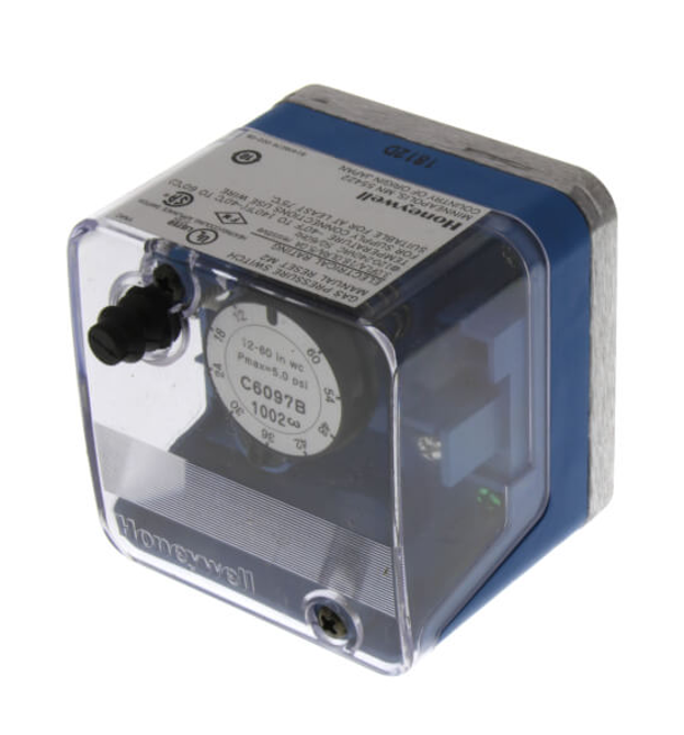 PRESOSTATO DE GAS HONEYWELL C6097B1002 12 -60 IN WC O 30 -150 MBAR
