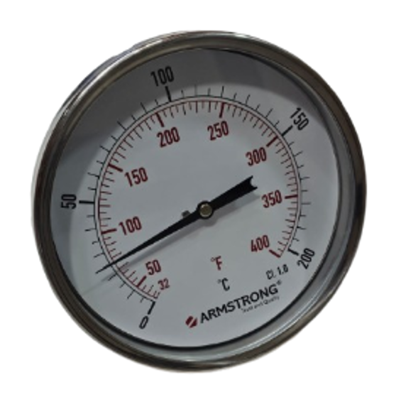 TERMOMETRO ACERO INOX D-6IN 1/2NPT BULBO 6IN 0-200C/F