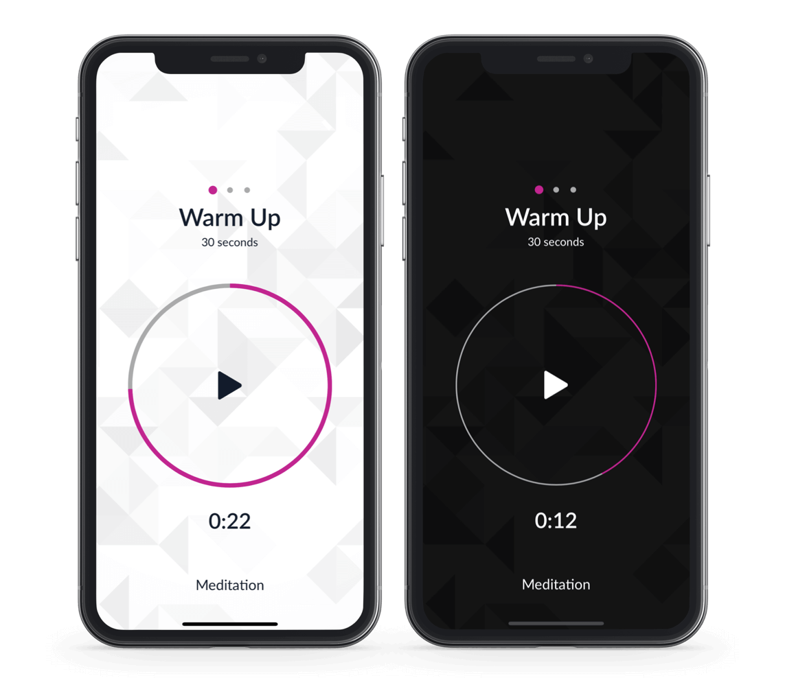 Choose among more than 12 different chimes or set your own bell. Available in both dark and light mode.