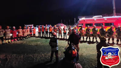 Nuestra Unidad UT-2 trabajó en búsqueda y rescate de 7 personas extraviadas en cerro Sector La Reserva De Cuyuncaví