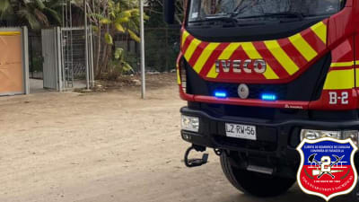 Nuestra unidad B-2 trabajó en falla en sistema eléctrico que ocasionó corte circuito sin lesionados ni pérdidas en infraestructura en Escuela El Carmelo Sector Lo Prado a cargo Bombero Carlos Aguirre