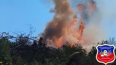 Continúa la labor de nuestros bomberos en sector de Mulchén
