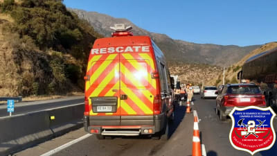 Nuestra unidad de rescate (R-2) trabajó en emergencia de rescate vehicular Sector Ruta 68 Km 27