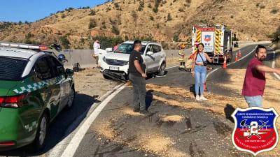 Nuestra unidad (B-2) trabajó en emergencia de accidente vehicular en Sector Cuesta Barriga km 15
