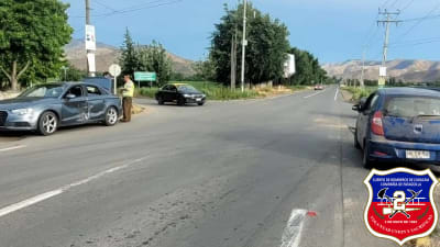 Nuestra unidad de rescate (R-2) trabajó en emergencia de accidente vehicular en Sector Cruce Sta Ines Camino Cuesta Barriga a cargo Bombero Carlos Aguirre