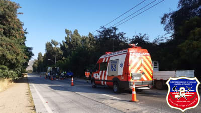 Nuestros bomberos trabajaron en rescate de persona en sector Ruta G-68 km 22 concurrió nuestra unidad R-2