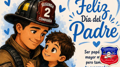 Feliz Día del Padre en especial a los bomberos de nuestra Segunda Compañía