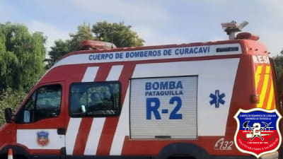 Nuestra unidad de rescate (R-2) trabajó en apoyo a carabineros por investigaciones posteriores a accidente vehicular en Sector Cuesta Barriga Km 16